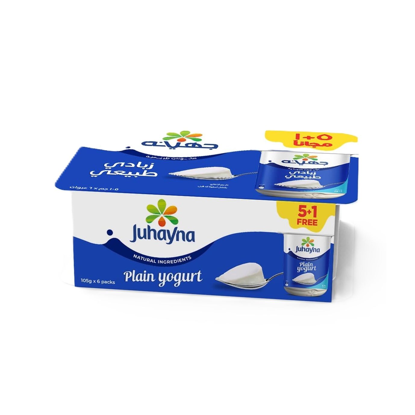 جهينه زبادي طبيعي  105 جم 5+1